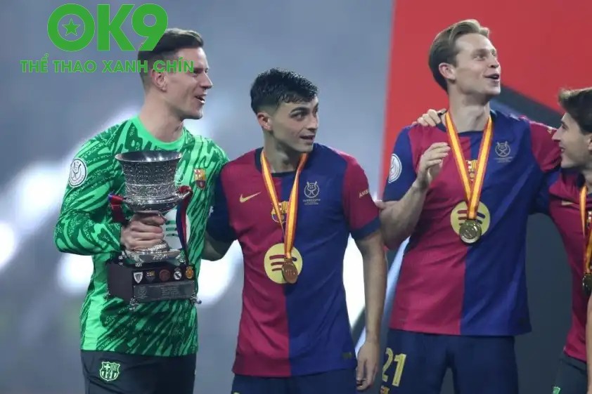 Ter Stegen được cho là đã vắng mặt trong buổi tập đầu tiên của Barcelona chuẩn bị cho mùa giải mới (Ảnh: David Ramos) Ter Stegen được cho là đã vắng mặt trong buổi tập đầu tiên của Barcelona chuẩn bị cho mùa giải mới (Ảnh: David Ramos)